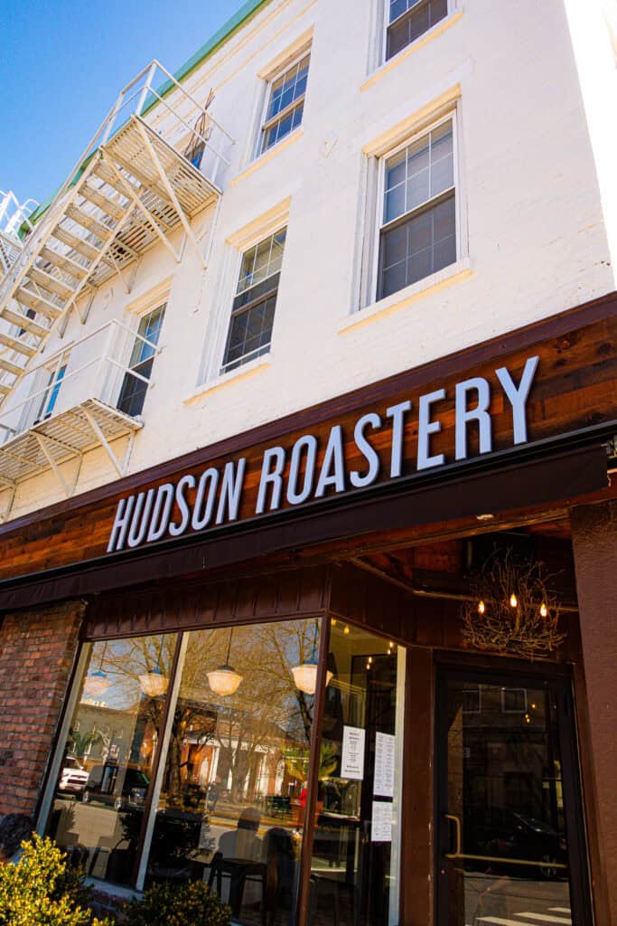 Exterior of Hudson Roastery coffee shop