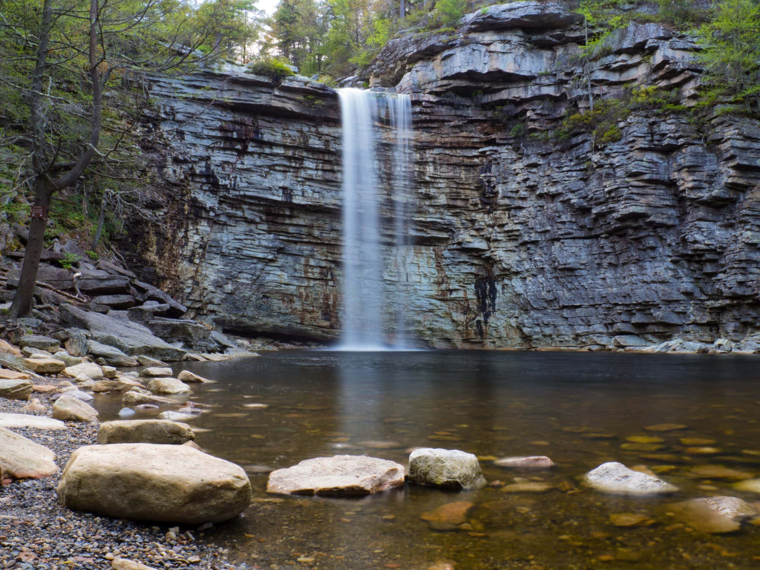 Awosting Falls at Minnewaska State Park - Severance filming locations