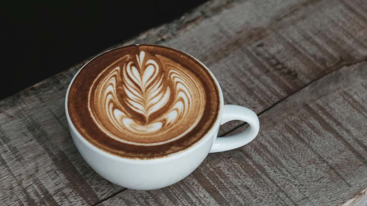 cappuccino in white ceramic teacup